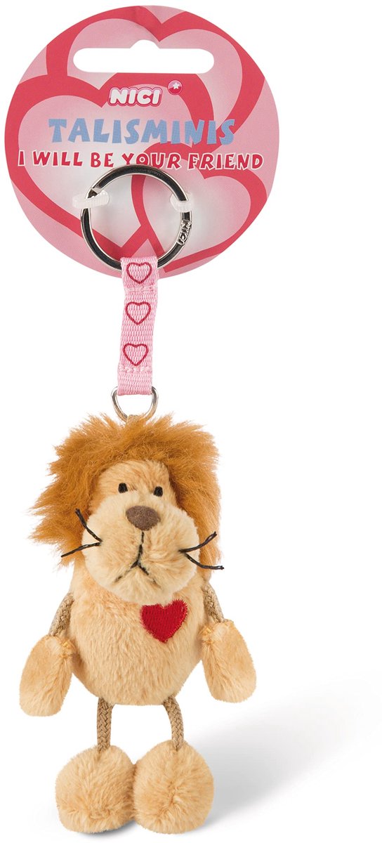 NICI sleutelhanger Talisminis leeuw beige 7cm