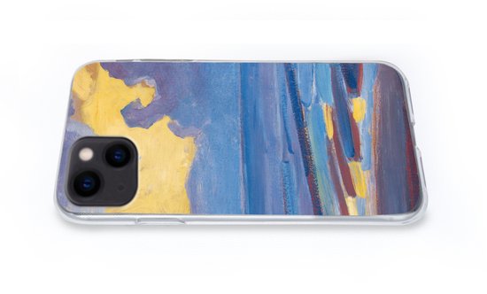 Coque iPhone 13 mini - Au bord de la mer - Piet Mondrian - Siliconen