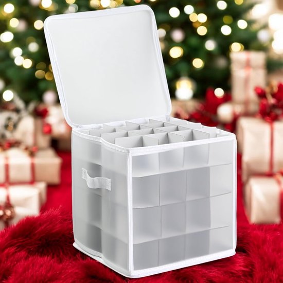 Appel met 30 LED's, met timer, van transparant glas (B/H/D) 22x24x22 cm