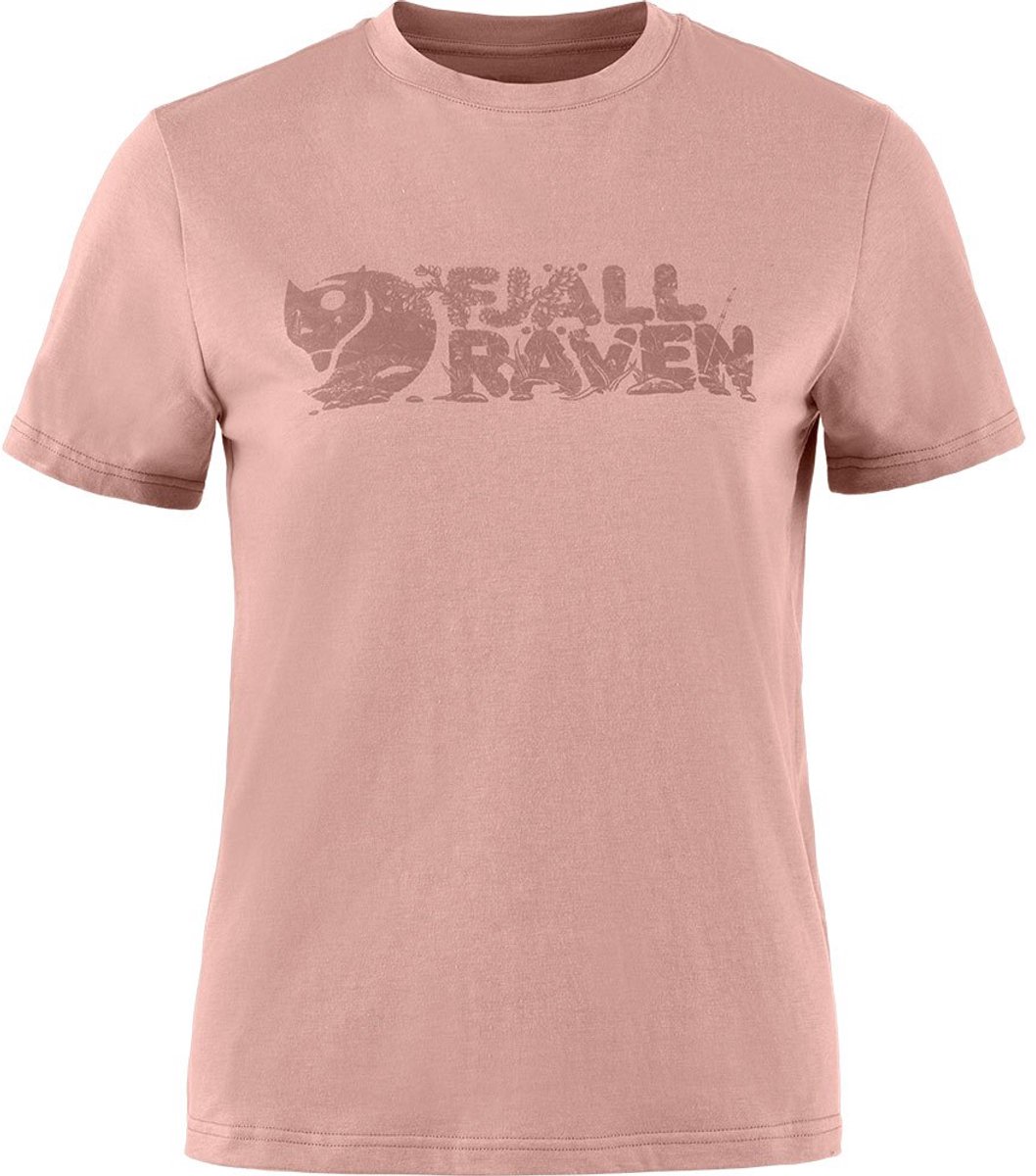 Fjällräven Lush Logo T-shirt Met Korte Mouwen Roze M Vrouw