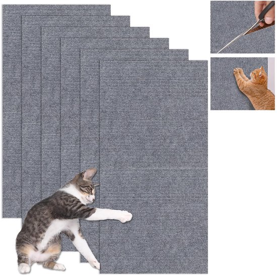 Krabplanken, 4 stuks, voor katten, katten, kan banken, deuren en