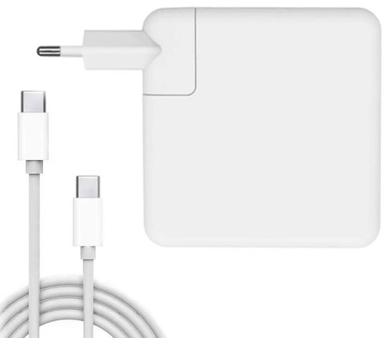 Chargeur rapide TOGO 87 W USB-C 3.0 | Câble de 180 cm | Chargeur pour ordinateur portable et smartphone | Convient pour MacBook, iPad, Samsung, Lenovo et plus