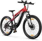 DUOTTS Elektrische Fiets E29 - 648Wh/13.5Ah Accu - 90 km Bereik - 48V 250W Bafang Motor- 26x2.6 Inch All - Terrain Wielen - Shimano 14 Versnellingen - Aluminium Frame met Verende Voorvork - Elektrische Mountainbike - zwart