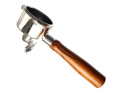Portafilter 54mm met dubbele uitloop - geschikt voor Sage, Breville, Solis - Essentials - RVS met hout - Espressomachine - Piston - Filterdrager - Barista