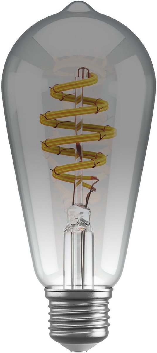 Hombli Smart Filament Bulb - E27 ST64 - Smokey - Edison - Warm wit licht - Vintage look - - 1 Stuk