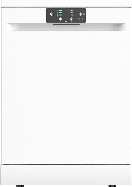 Exquisit GSP8614-450DW - 5 Jaar garantie - Vaatwasser - Vrijstaand - Startuitstel - 14 Couverts - 47dB - Wit
