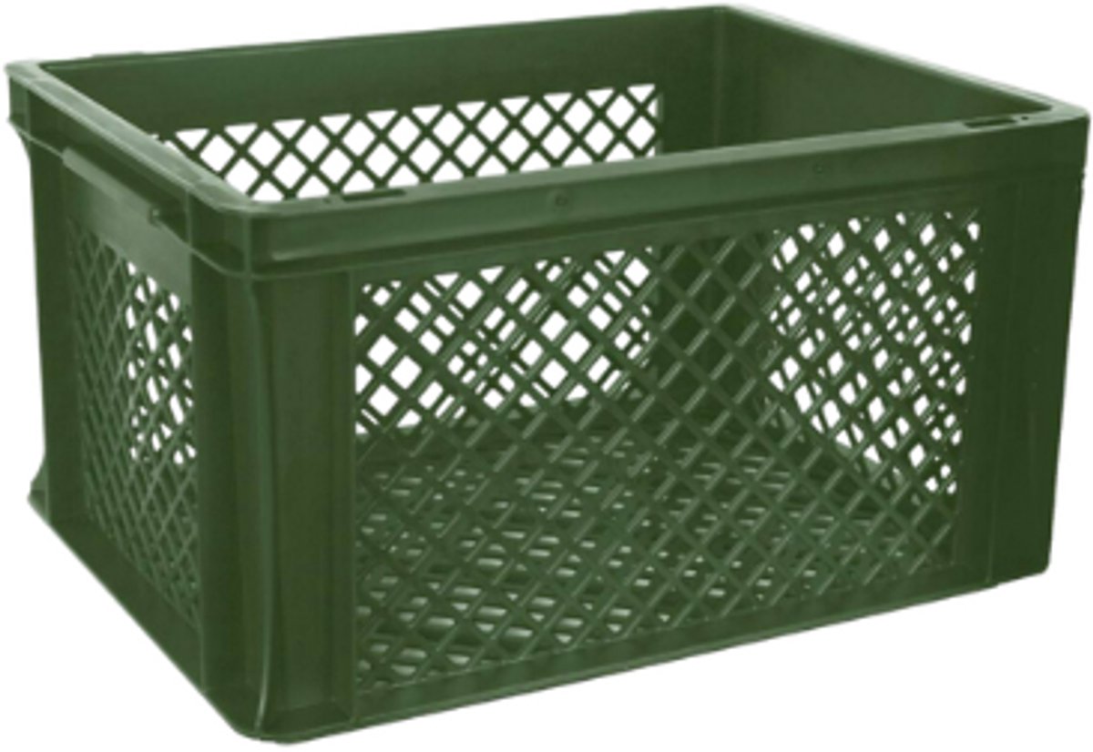 Cycloni Fietskrat kunststof - Fietskrat - groen (40x30x22cm)