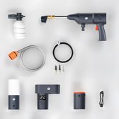 PowerSnap - Bike & Outdoor Kit - Powerbank/Accu - Zaklamp - Hogedrukspuit - Compressor Bandenpomp - Werkt met PowerSnap Accu Platform (CPS-SET-01)
