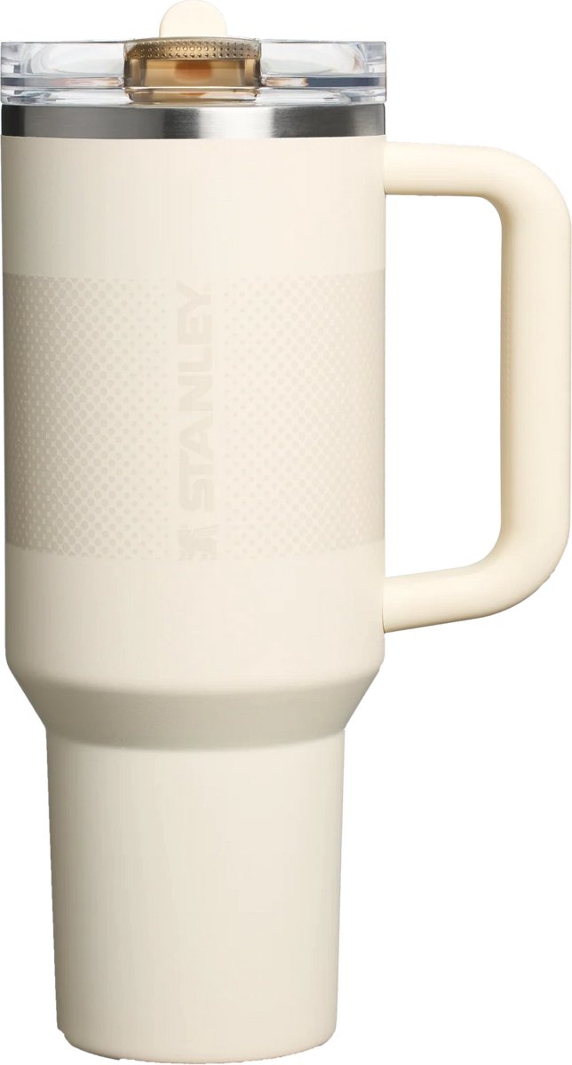 Stanley Quencher ProTour Flip Straw Tumbler - Cream Fade - 1.2L - RVS - Stanley Cup met Rietje en Handvat - Thermosbeker - Thermosfles - Beker - Drinkbeker - Drinkfles - Fles - Koffiebeker To Go - Mug - Waterfles