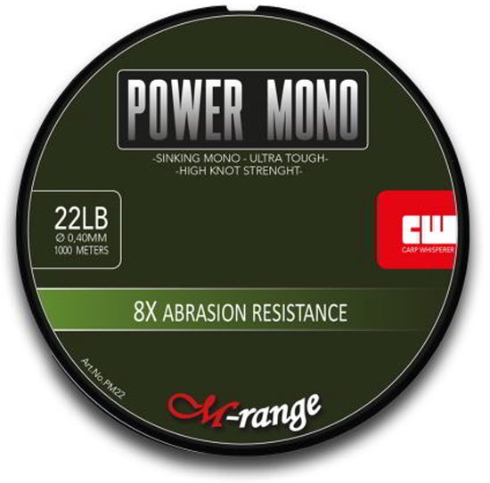 Carp Whisperer - Power Mono karperlijn - Diameter: 0,35mm - 1000m lijn van Merkloos — afbeelding 2