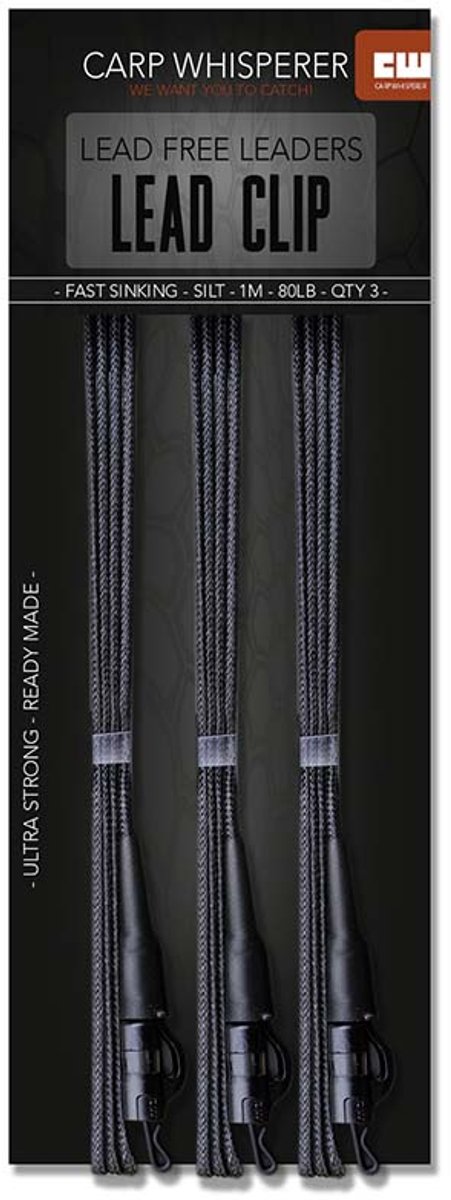 Carp Whisperer - Lead Clip leaders - 3 stuks - Weed van PB Products — afbeelding 4