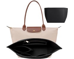 Vilten Handtas Organizer Inzetstuk - Met meerdere vakken en grote capaciteit - Voor Longchamp draagtassen - Maat L