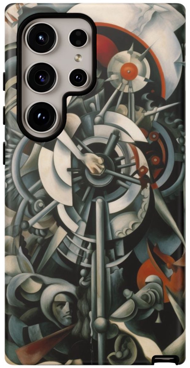 Abstracte Geometrische Mechanica – Telefoonhoesje Geschikt voor Galaxy S24 Ultra