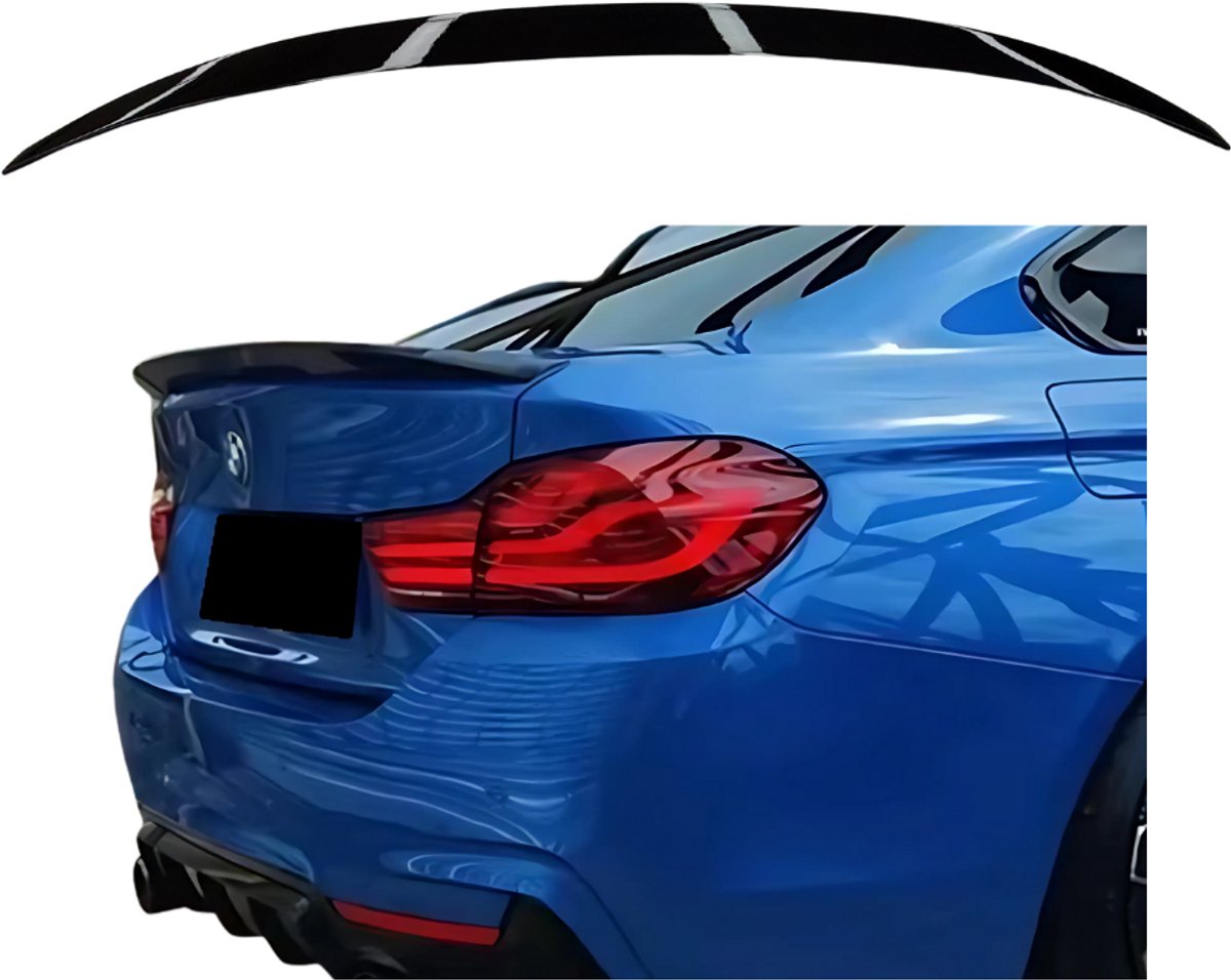 BMW 4 Serie F36 Gran-Coupé (2013-2020) Slim Spoiler Glans Zwart