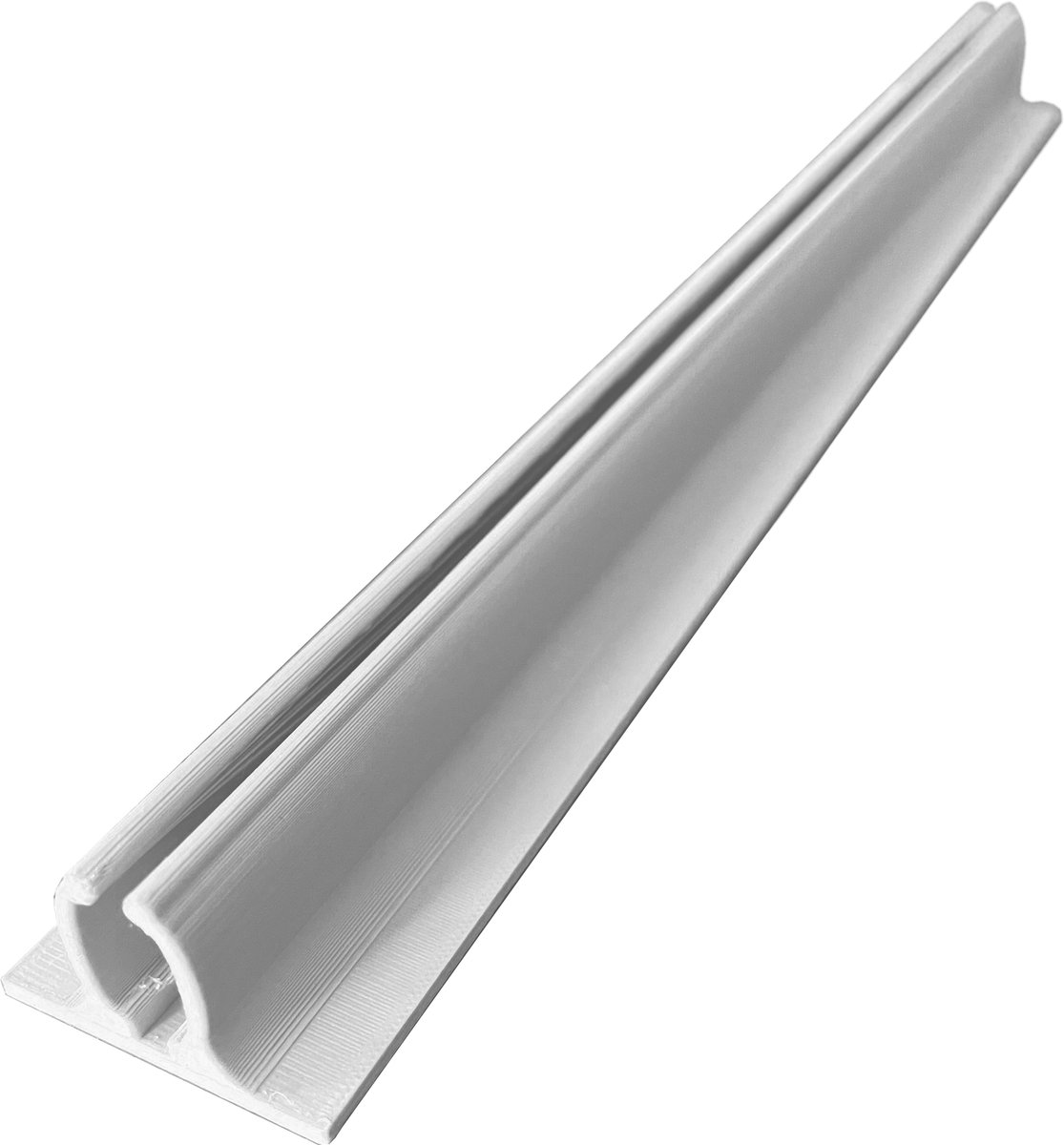 Universele Bordhouder 30 cm – Zelfklevende Signingsteun voor Afvalscheiding – Geschikt voor 3 mm Forex & Dibond – Bioplastic – Zwart, Wit of Bruin