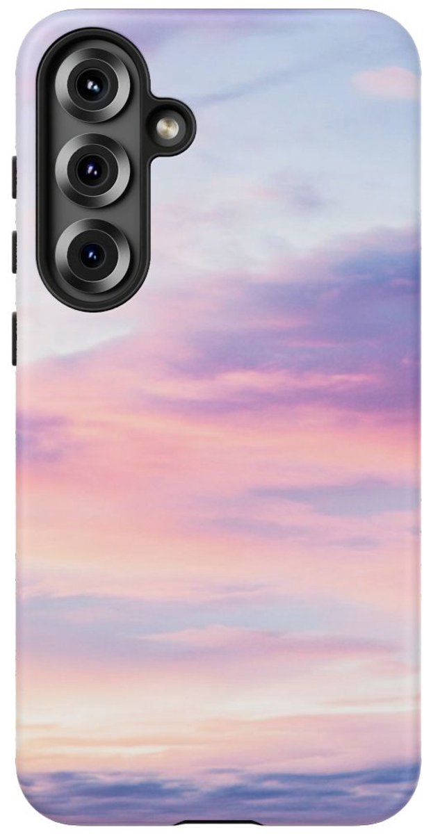 Roze en Blauwe Luchten – Telefoonhoesje Geschikt voor Galaxy S25 Plus