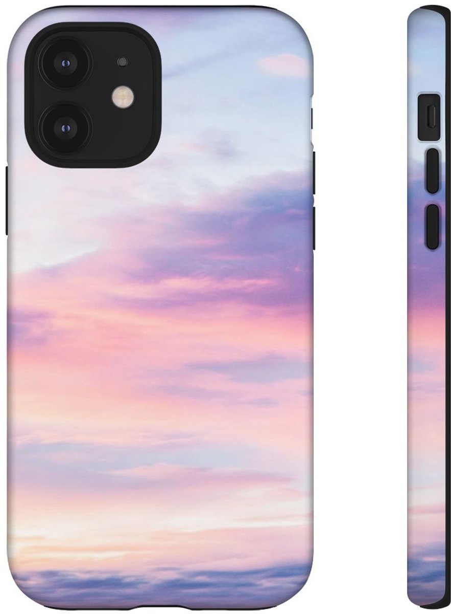 Roze en Blauwe Luchten – Telefoonhoesje Geschikt voor iPhone 12