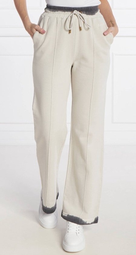 Lila POM AMSTERDAM Wijde broek PIQUE WIDE LEG PURPLE PANTS