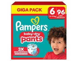 Pampers Baby-Dry Pants - Maat 6 (13kg-19kg) - 96 Luierbroekjes - Maandbox