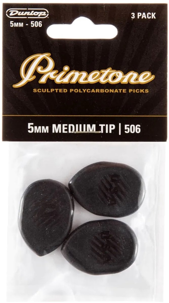 Jim Dunlop - Primetone 506 - Plectrum - Medium Tip - 5.00 mm - 3-pack