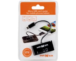 Maxxter Micro USB Kaartlezer voor Android - Tablet - Micro USB gadget