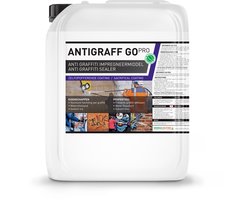 Gevel impregneermiddel voor makkelijk Graffiti Verwijderen - AntiGraff Go Pro 10L (60m2) - Transparante Anti Graffiti Coating - geschikt voor alle soorten steen