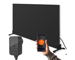 Vultec P1000T Infrarood Verwarming - Infrarood Paneel - Wandmontage & Staand - Met WiFi Thermostaat - 1000W Elektrische Kachel - Zwart
