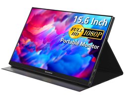 Elcostar Pro Portable Monitor 15.6 Inch - Full HD - IPS Beeldscherm - USB-C monitor - Draagbare Gaming Monitor - HDMI - 2025 model