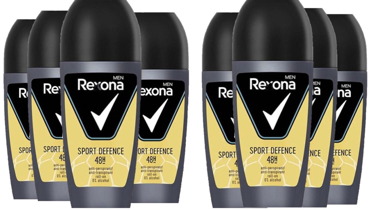 Rexona Deo Roller Men - Sport Defence - Voordeelverpakking 8 x 50 ml