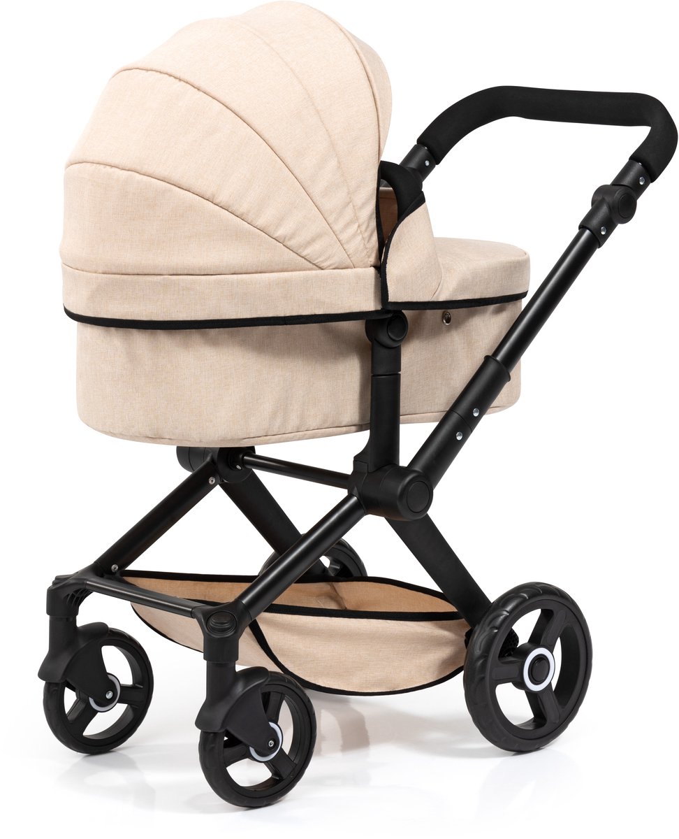 Bayer Design 30108AA Poppenbuggy, opvouwbaar, vier dubbele wielen