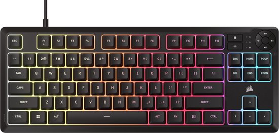 Corsair K55 Core - Gaming Toetsenbord - Tenkeyless - Membraan Toetsen - RGB Verlichting - US Qwerty