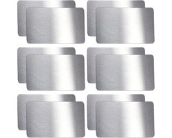 Gegraveerde Visitekaartjes - Metaal Visitekaartjes - Lege Metaal Kaarten voor DIY Laserprinten en Graveren 54 * 86mm (12pcs)