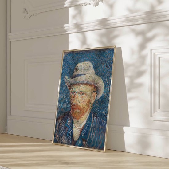 Affiche Vincent van Gogh - Autoportrait au chapeau de feutre gris 70x100 cm