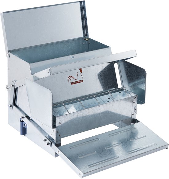 Olba FeedoMatic - Automatische Voerbak - Groen / Zink - 40x27.5x25 cm Olba FeedoMatic - Automatische Voerbak - Groen / Zink - 40x27.5x25 cm