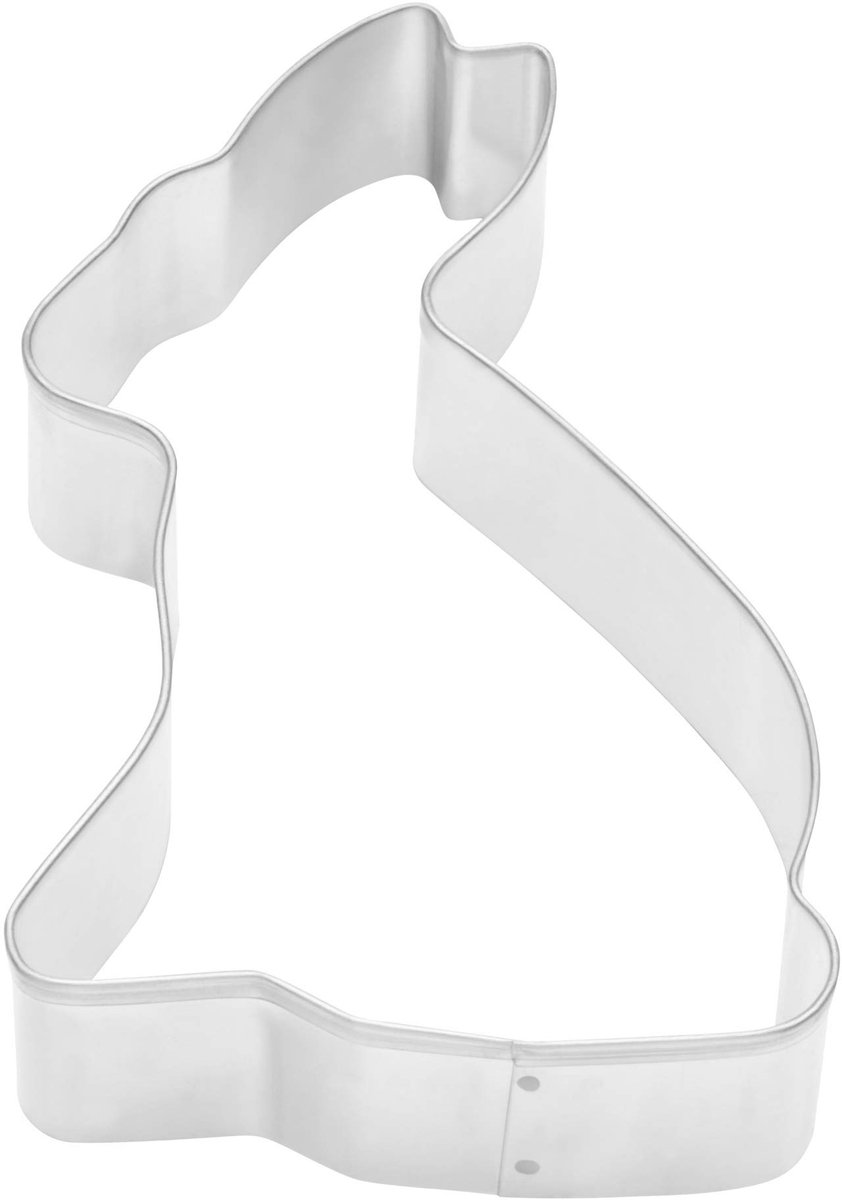 Originele Kaiser koekjesvorm Bunny Hans, paaskoekjesvorm, roestvrij staal, koekjesvorm, koekjesvorm, 13 x 7,5 x 2,6 cm
