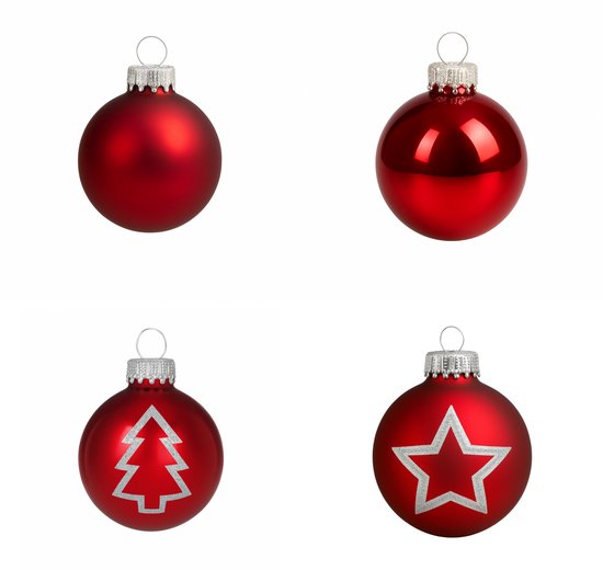 Christmas Goods kerstballen mix glas 42 stuks naturel/bruin kopen
