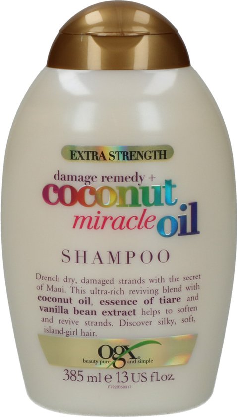 Herstellende Shampoo OGX Coconut MIracle Oil Beschadigd Haar (385 ml)