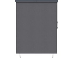 vidaXL - Rolgordijn - Antracietkleurig - 200 - x - 250 - cm - Stof - en - Aluminium