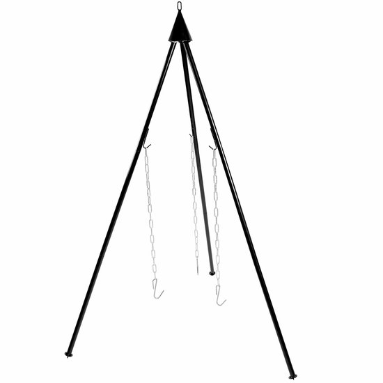 M.T.C-Deelbare-Driepoot set-Tripod-3 poot-Grillen-open vuur-Kampvuur-vuurschaal — afbeelding 2