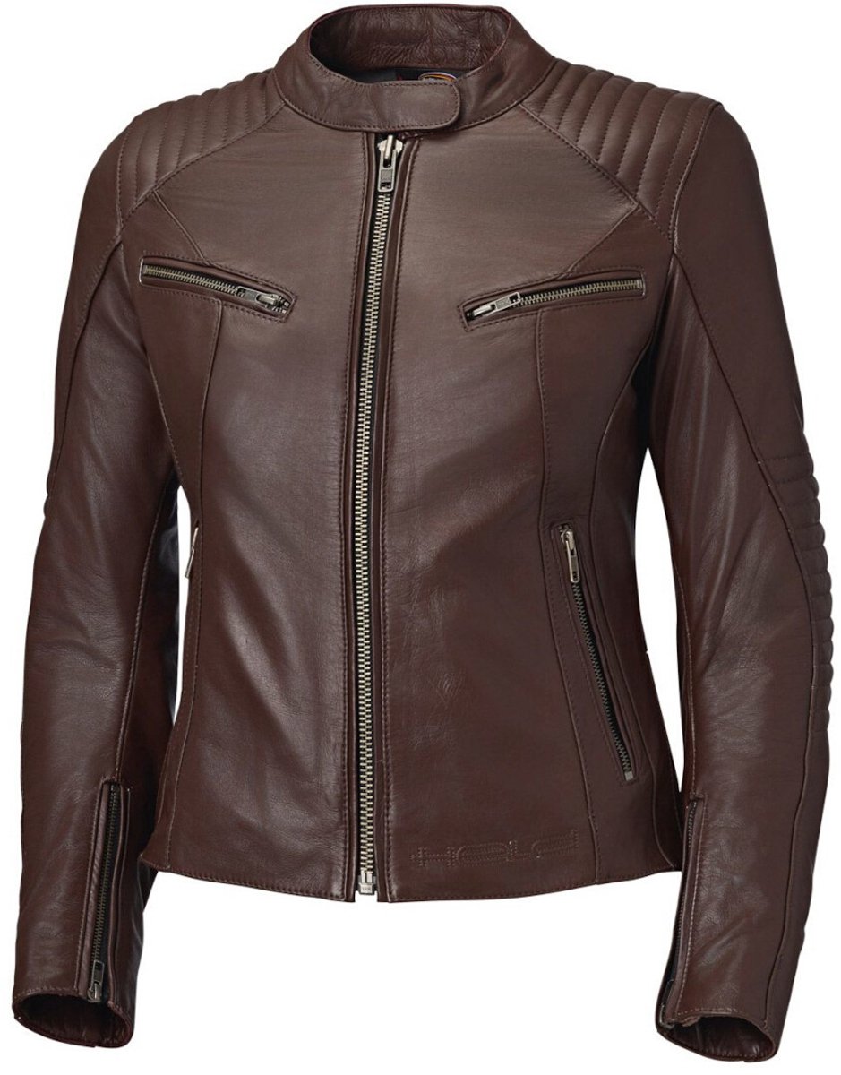 Held Robin Dames Dark Bruin Leren Motorjas - Jas