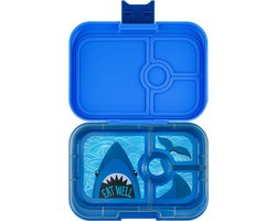 Yumbox Panino - lekvrije Bento box broodtrommel - 4 vakken - Surf Blauw / Haai tray