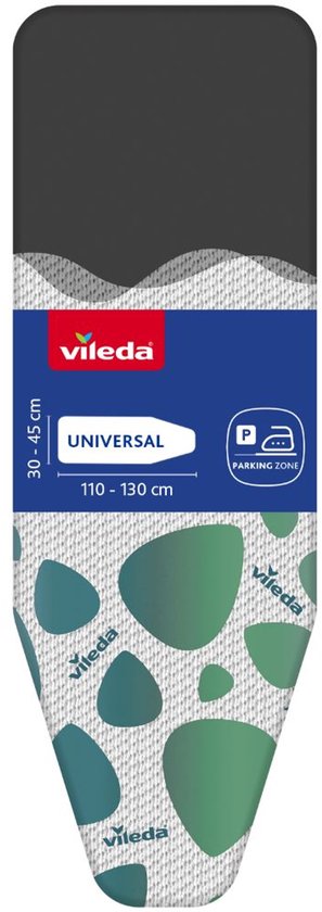 Vileda Park & Go strijkplankovertrek - Universele maat - Met gemetalliseerde ‘parkeerzone’