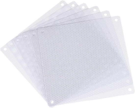 sourcing map 6 Stück PC-Staubfilter, 120x120mm PVC Computer Gehäuse Kühler Staubschutzgitter Lüftergitter für Computergehäuse Lautsprecher, Schwarz