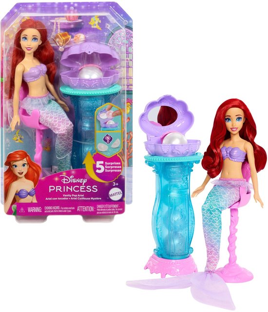 Disney Princess Ariel Zeemeermin Pop met Kaptafel en Accessoires