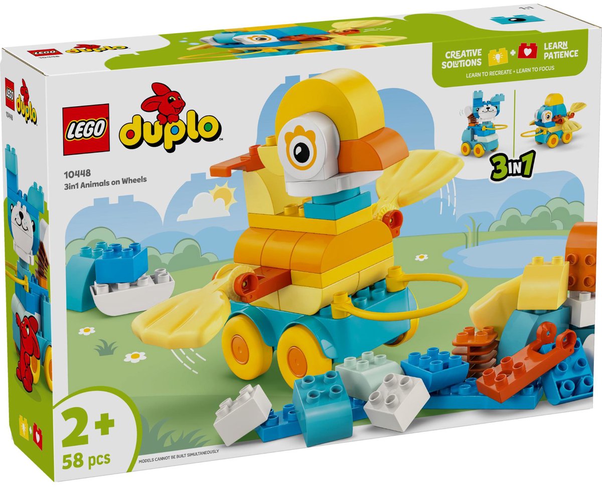 LEGO 10448 DUPLO Town 3-in-1 dieren op wielen