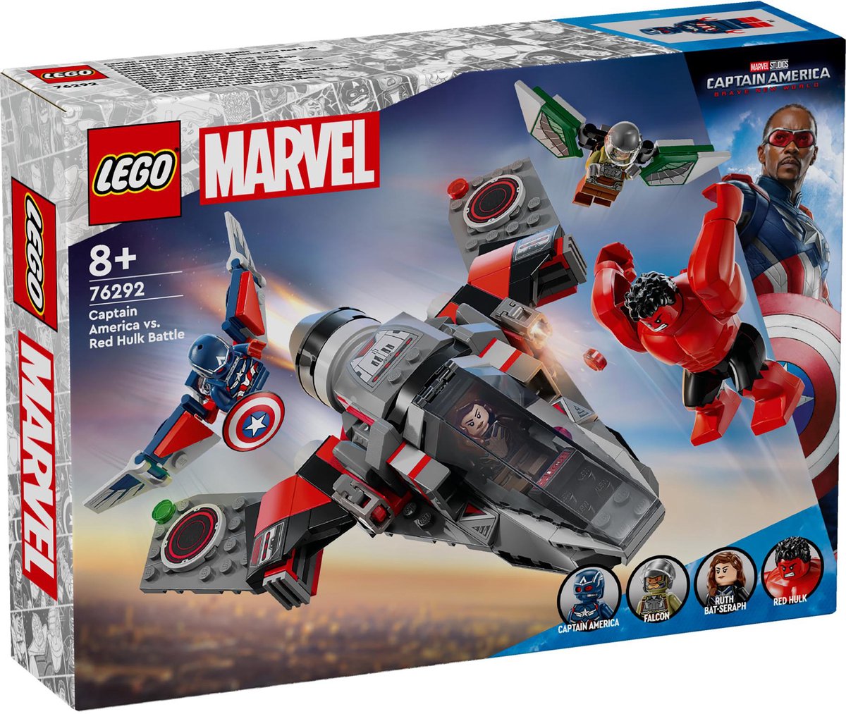 LEGO 76292 Super Heroes Captain America vs.  Rode Hulk duel