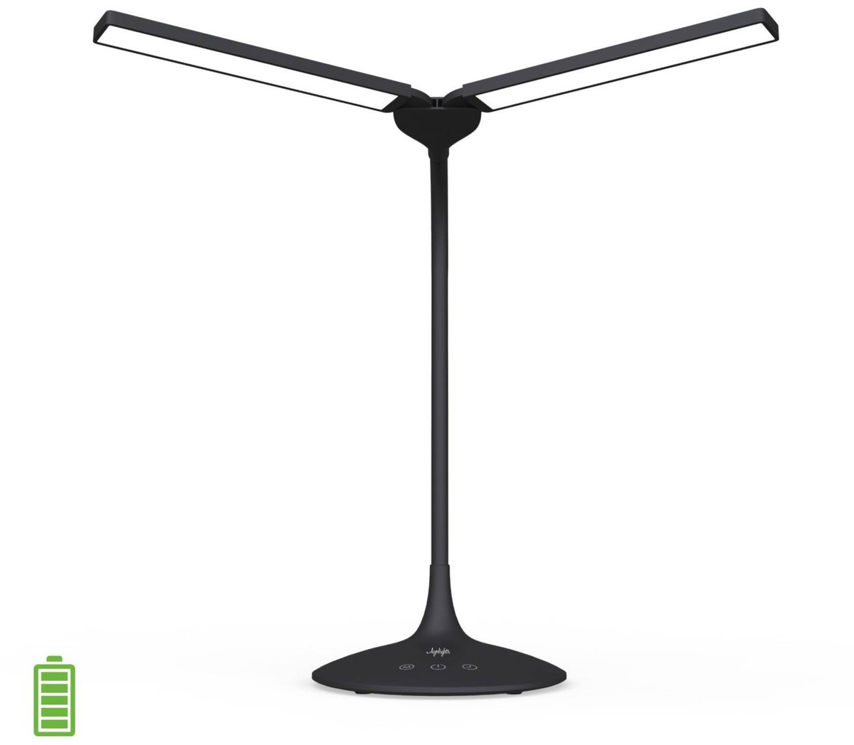 Aynlights® Ultradesk Bureaulamp – Draadloze LED bureaulamp – Dimbaar - 3 Lichtkleuren - UPGRADE 2026 VERSIE - oplaadbare daglichtlamp met batterij – ambacht/hobbyverlichting – in hoogte verstelbaar – zwart