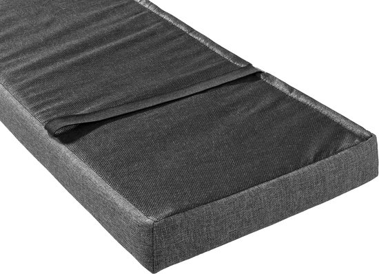 TexDeko® Kussen voor bierbank, gestoffeerd, 220 x 25 x 4 cm, XL, voor biertentgarnituur, wasbaar, met ritssluiting om zelf op te trekken, donkergroen