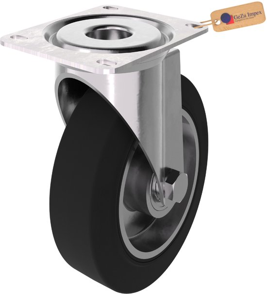 GeZu Impex Roulettes Pivotantes 160x40 mm Galvanisées