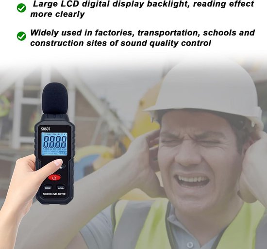 Decibelmeter - Geluidsmeter - dB Meter - Geluidsniveaumeter ...
